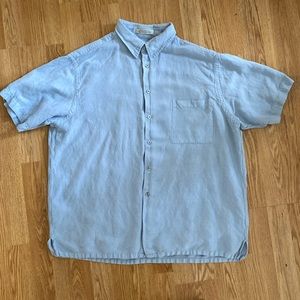 5 for $25! Washable Linen Short Sleeve Button Down Short